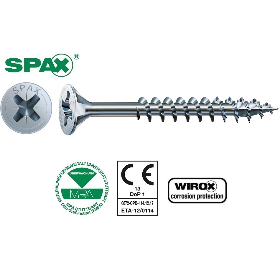 SPAX medsraigčiai 4,0×30 daliniu sriegiu, PZ; 1000vnt; 0291010400305 ...